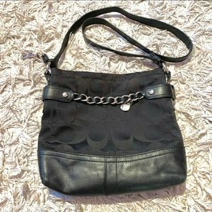 Black coach crossbody purse